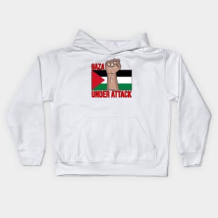 Gaza Under Attack Kids Hoodie